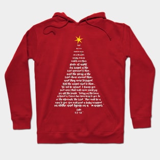 Lettering in a xmas tree Hoodie